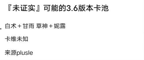 4.0原神卡池爆料最新,神秘新角色与元素交织的冒险启程 第1张 4.0原神卡池爆料最新,神秘新角色与元素交织的冒险启程 第1张